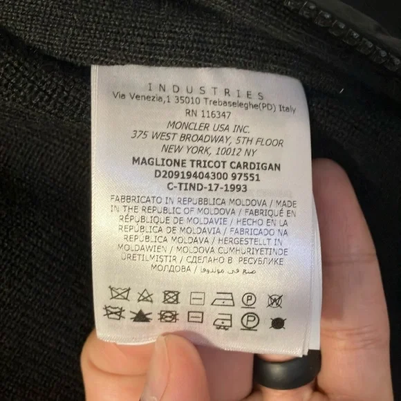 Moncler Maglione Tricot Cardigan Hooded Jacket - Picture 3 of 8